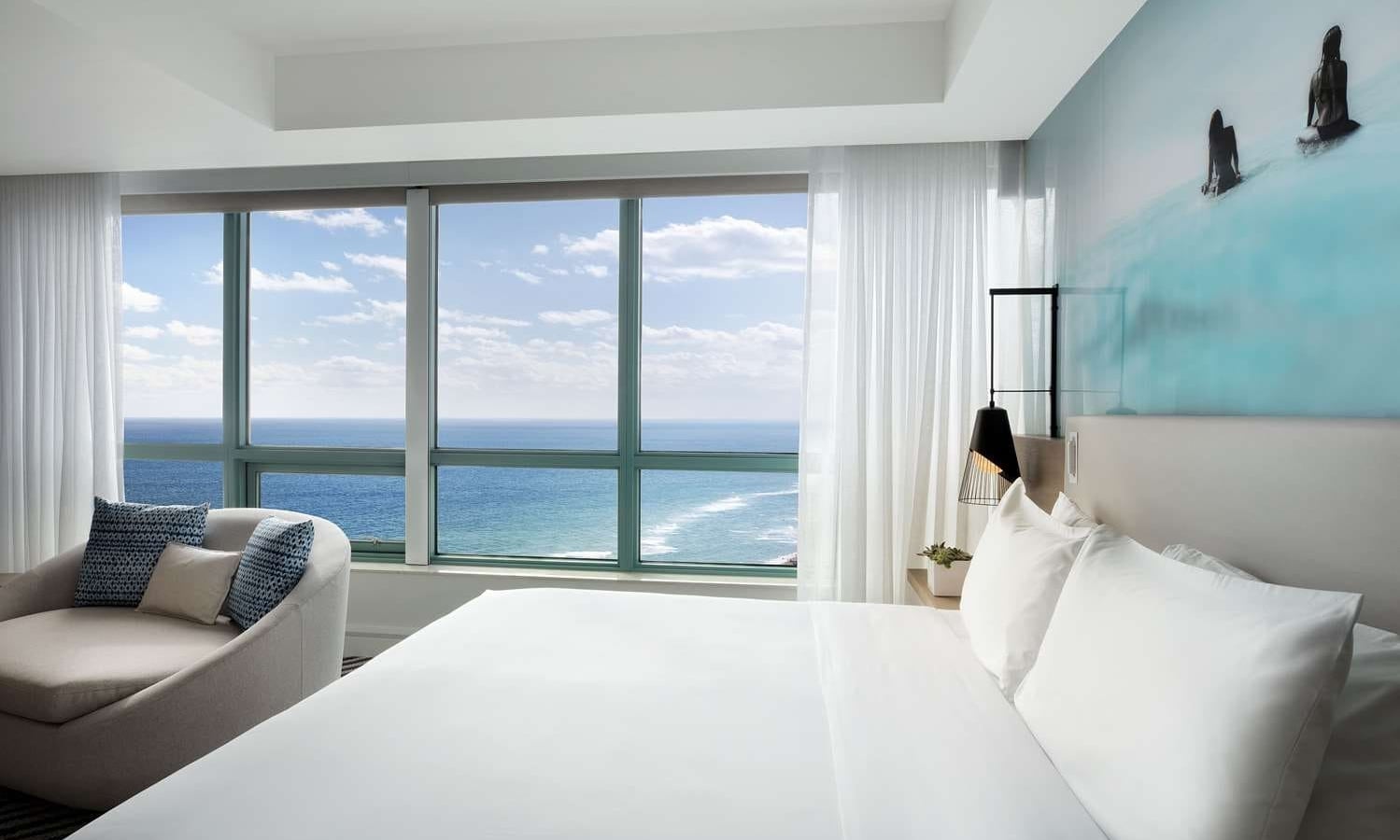 Presidential Suite Bedroom with view of the ocean
