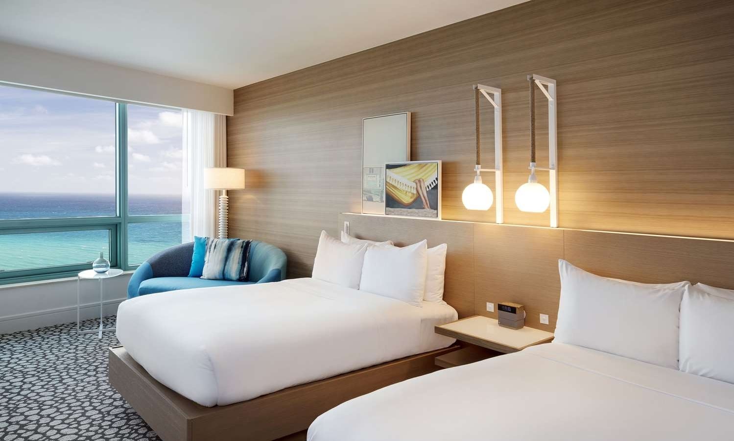 Sunrise Superior 2 Double bedroom with views of the ocean