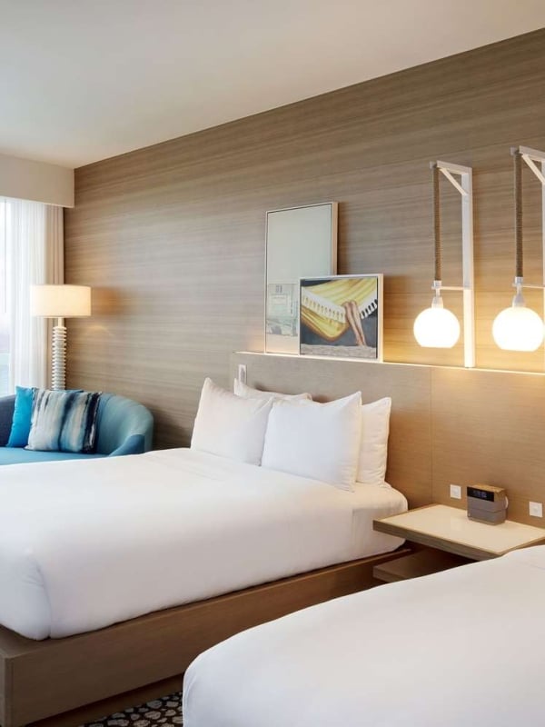 Sunrise Superior 2 Double bedroom with views of the ocean