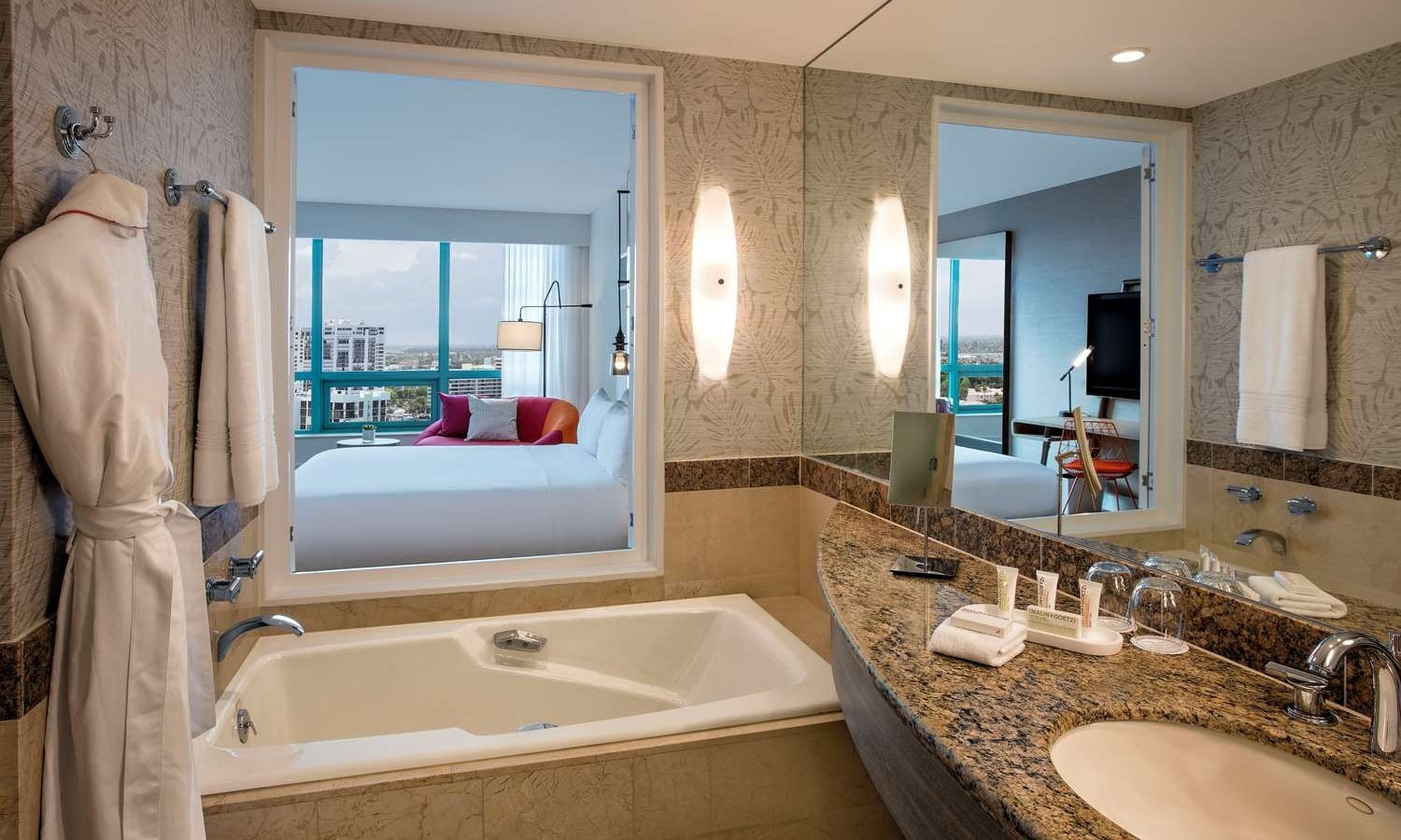Superior Intracoastal King Bathroom at The Diplomat Resort