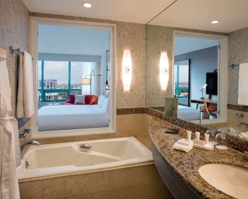Superior Intracoastal King Bathroom at The Diplomat Resort
