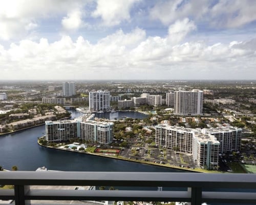Intracoastal Balcony View of the city