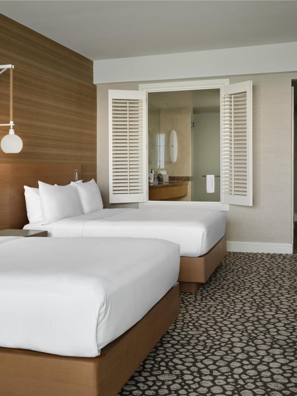 Standard two double bed accommodation at The Diplomat